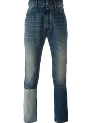 джинсы с контрастными панелями Maison Margiela