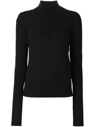 вязаный топ с панельным дизайном  Mm6 Maison Margiela