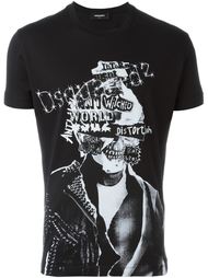 футболка 'Skeleton Punk' Dsquared2