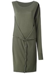 трикотажное платье с одним рукавом Mm6 Maison Margiela