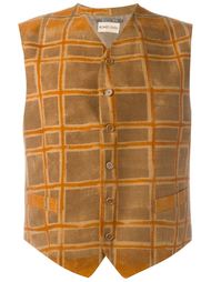 жилетка в клетку Romeo Gigli Vintage