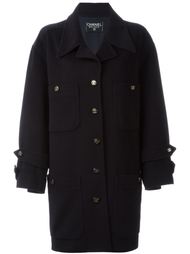 однобортное пальто Chanel Vintage