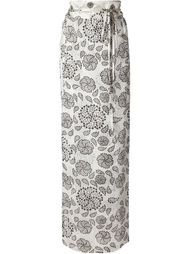 длинная юбка с цветочным принтом Ann Demeulemeester