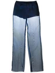 прозрачные расклешенные брюки Romeo Gigli Vintage