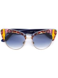 солнцезащитные очки с принтом 'Carretto Siciliano' Dolce &amp; Gabbana