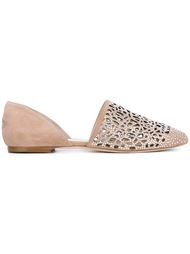замшевые сандалии с прорезными деталями Jimmy Choo