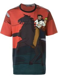 футболка с принтом 'Western' Dolce &amp; Gabbana