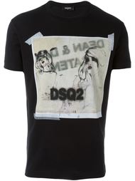 футболка с принтом Dsquared2