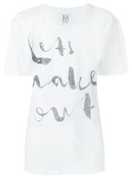 футболка с рваными деталями Zoe Karssen