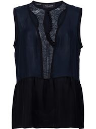 топ 'Lace Placket'  Yigal Azrouel