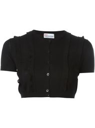 укороченный кардиган с оборками Red Valentino