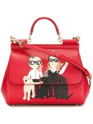 сумка-тоут 'Sicily' с аппликацией Dolce &amp; Gabbana