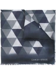 шарф с геометрическим узором Giorgio Armani