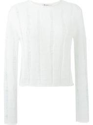 джемпер с потертой отделкой T By Alexander Wang