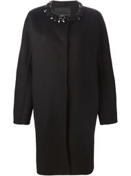 пальто с декорированным воротником Ermanno Scervino