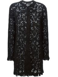 кружевное пальто с цветочным рисунком Ermanno Scervino