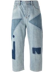 укороченные джинсы в стиле пэчворк  Marc By Marc Jacobs