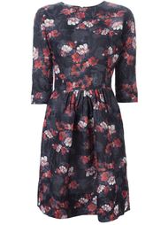 жаккардовое платье с цветочным узором  Ermanno Scervino