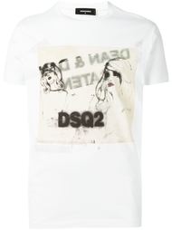 футболка с принтом  Dsquared2