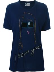 футболка с вышивкой Lanvin