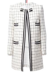 пальто в клетку Thom Browne