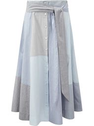 юбка на пуговицах с лоскутным узором Lisa Marie Fernandez