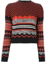 свитер с геометрическим узором  Kenzo Vintage