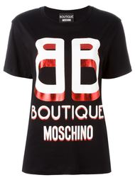 футболка с принтом-логотипом Boutique Moschino