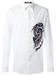 рубашка с вышивкой 'Pegasus'  Roberto Cavalli