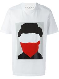 футболка с принтом силуэта  Marni