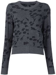 кардиган с принтом-интарсией животных Marc Jacobs
