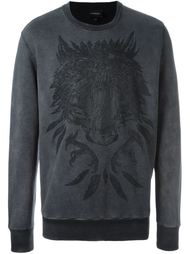 толстовка с принтом медведя Diesel