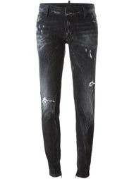джинсы с рваными деталями   Dsquared2