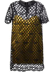 платье 'Giupure Overlay Satin Slip' Marc Jacobs
