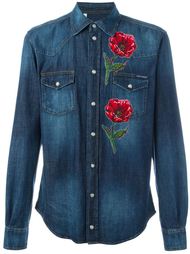 джинсовая рубашка с вышивкой  Dolce &amp; Gabbana