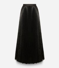 long lamé pleated skirt Christopher Kane