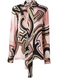 рубашка с абстрактным принтом   Emilio Pucci