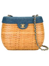 плетеная сумка на плечо Chanel Vintage
