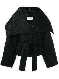 короткое пальто с объемным воротником Maison Margiela