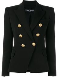 приталенный двубортный блейзер Balmain