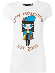 футболка с принтом куклы  Love Moschino