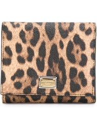 кошелек с леопардовым принтом   Dolce &amp; Gabbana