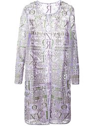 прозрачный кардиган 'Calligraphy' Mary Katrantzou