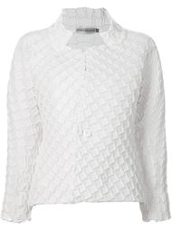 фактурная куртка с геометрическим узором  Issey Miyake