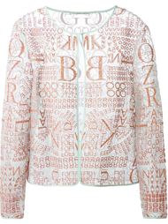 прозрачный кардиган 'Calligraphy' Mary Katrantzou