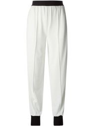 зауженные брюки с контрастными манжетами Vionnet
