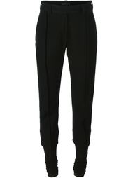 брюки со сборками на щиколотках Ann Demeulemeester