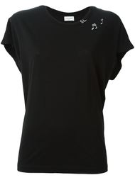 футболка с принтом нот Saint Laurent