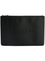 клатч с тиснением логотипа Givenchy