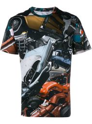 футболка с прнтом авто-аварий Christopher Kane